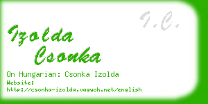 izolda csonka business card